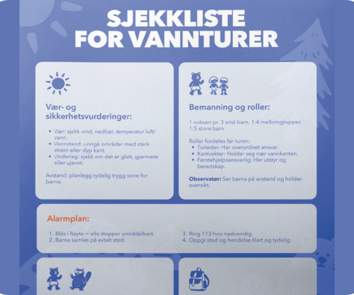 Programmet bygges som en ressursbank og veiledning for barnehager, og vil blant annet inneholde: